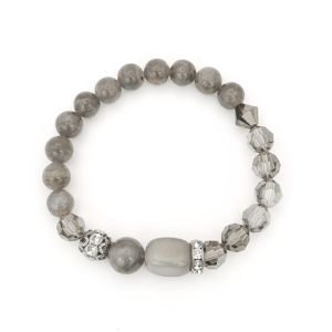 Armband "edle Schönheit in grau-beige"