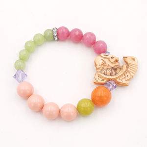 Armband "Der Hase und sein Ritt auf der Schildkröte"
