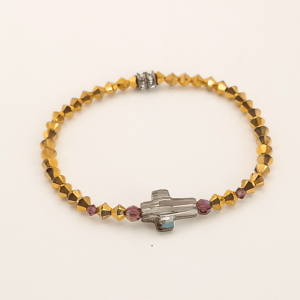 Armband "Kreuz im Goldrausch Teil 2"