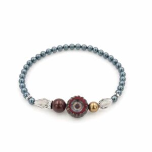 Armband "Ethno Marone mit Tahitian"