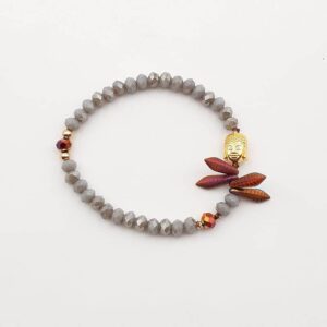 Armband "beflügelte Buddha-Love in goldig"