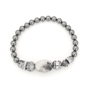 Armband "Achat mit Druse und Kristalle"