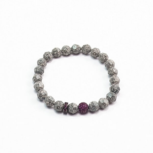 Armband "Swarovski Ceramics und Fuchsia Pavé"
