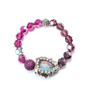 Armband "Kristall Bordeaux-Schimmer voll Ge-Strasst"