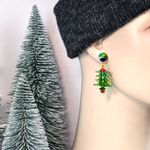 Ohrring "Weihnachtsbaum grün so grün"