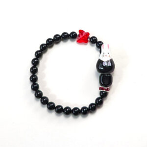 Armband "Osterhase in schwarz macht Männchen"