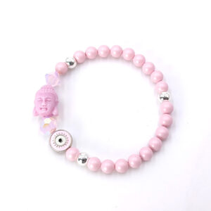 Armband "Buddha in puderrosa"