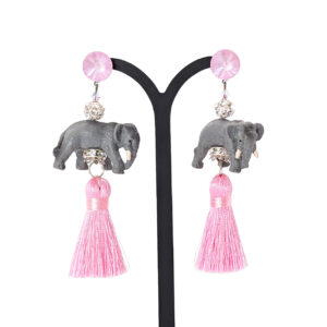 Ohrring "Bling Bling aus dem Zoo in Puderrosa"