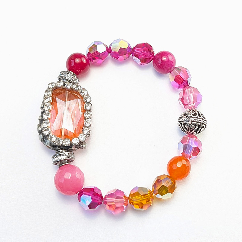 Armband "Kristall Copper voll Ge-Straßt"