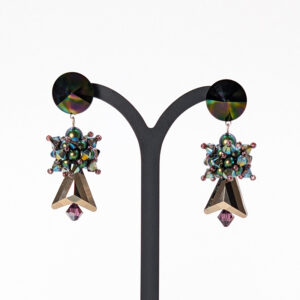Ohrringe "herbstlicher Satellit mit Swarovsi Pfeil"