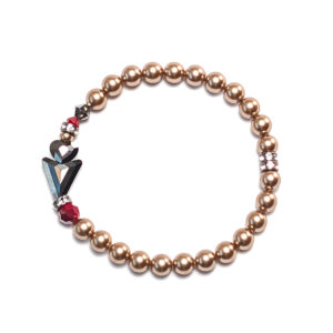 Crystal Pearls mit Herz an Pfeil