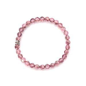 Kristallarmband Rosé-Satin