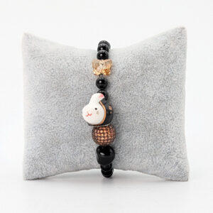 Armband Osterhase auf der Pavé-Kugel