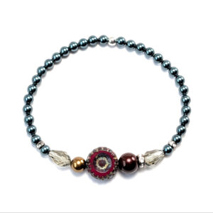 Armband "Ethno Marone mit Tahitian"