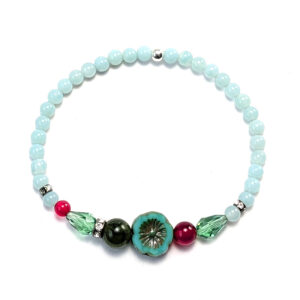 Armband Türkis mit Jade und Achat im Ethno-Stil