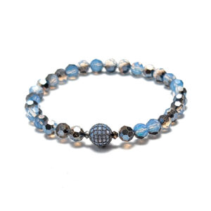 Armband Swarovski Air Blue Opal mit Pavé-Kugel