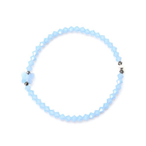 Armband Swarovski Kristalle Air Blue Opal mit Schmetterling