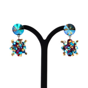 Ohrringe aus Swarovski Kristallen in leuchtenden Farben